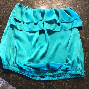 Silk tube top